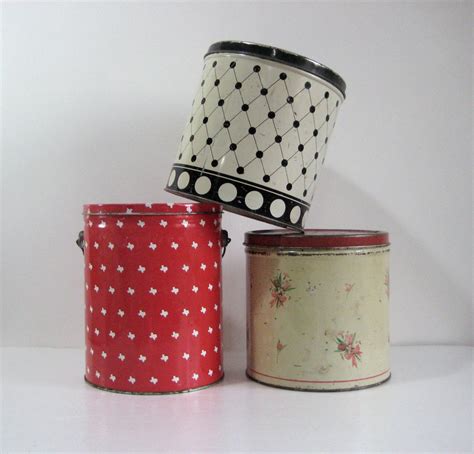 vintage metal box with lid|decorative metal containers with lids.